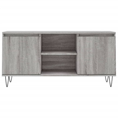 TV-taso harmaa Sonoma 104x35x50 cm tekninen puu