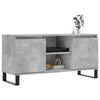 TV-taso betoninharmaa 104x35x50 cm tekninen puu