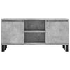 TV-taso betoninharmaa 104x35x50 cm tekninen puu