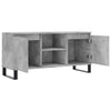 TV-taso betoninharmaa 104x35x50 cm tekninen puu