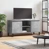 TV-taso betoninharmaa 104x35x50 cm tekninen puu