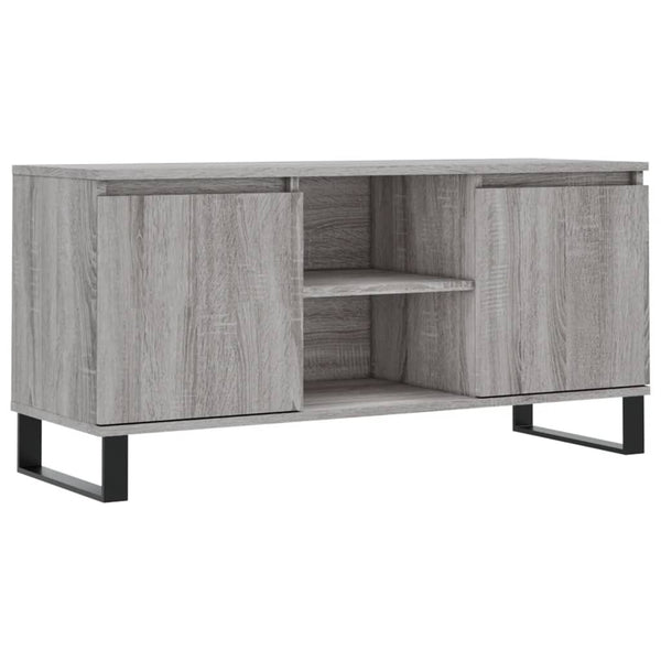 Sonoma-harmaa TV-taso 104x35x50 cm teknisestä puusta