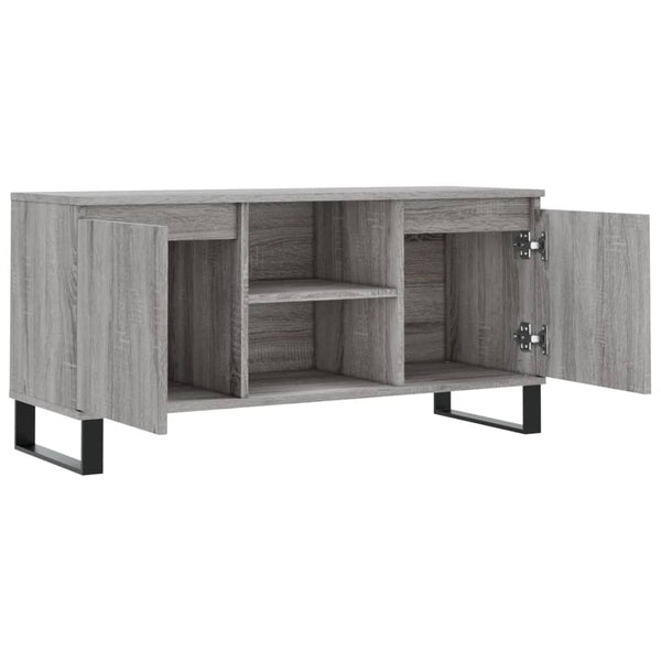 Sonoma-harmaa TV-taso 104x35x50 cm teknisestä puusta