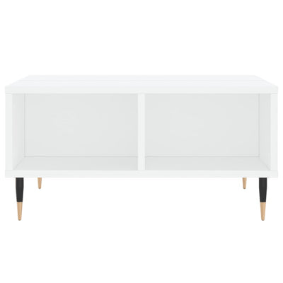 Valkoinen sohvapöytä Hardan 60x60x30cm (puinen)