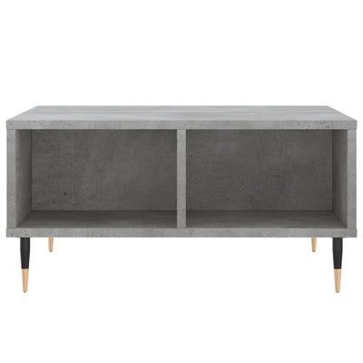 Sohvapöytä betoninharmaa 60x60x30 cm tekninen puu
