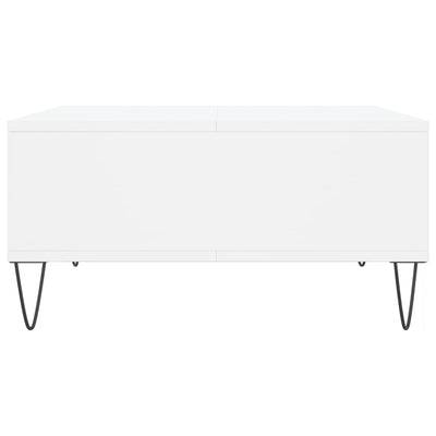 Valkoinen sohvapöytä Menodor 60x60x30cm (puinen)