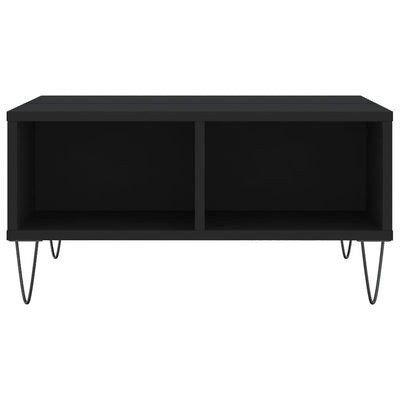 Sohvapöytä musta 60x60x30 cm tekninen puu