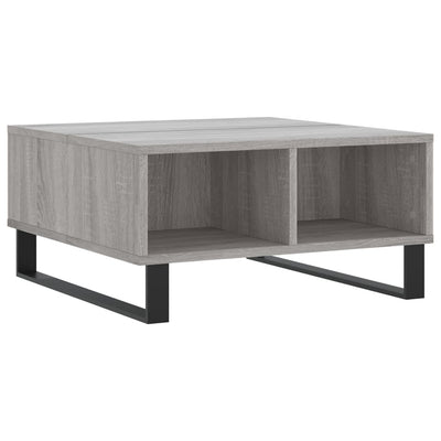 Sohvapöytä harmaa Sonoma 60x60x30 cm tekninen puu
