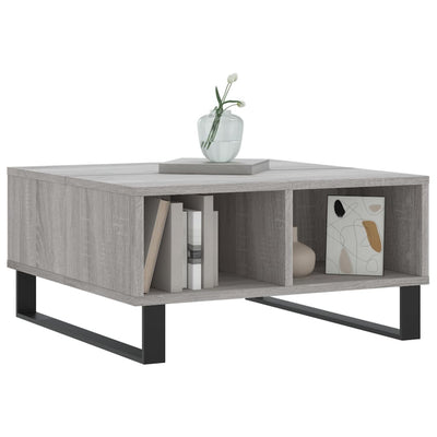 Sohvapöytä harmaa Sonoma 60x60x30 cm tekninen puu