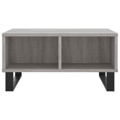 Sohvapöytä harmaa Sonoma 60x60x30 cm tekninen puu