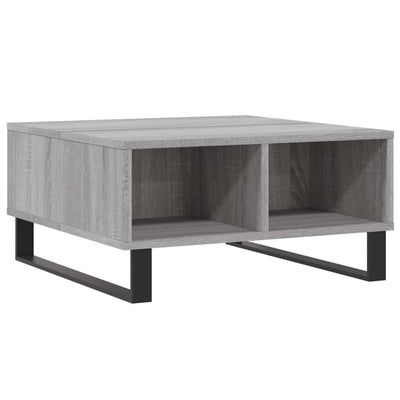 Sohvapöytä harmaa Sonoma 60x60x30 cm tekninen puu