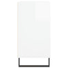 Valkoinen senkki Zota 57x35x70cm (korkeakiilto, puinen)