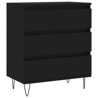 Senkki musta 60x35x70 cm tekninen puu