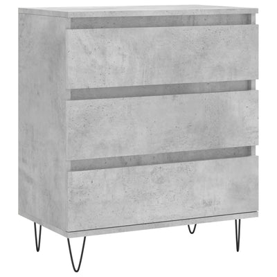 Senkki betoninharmaa 60x35x70 cm tekninen puu