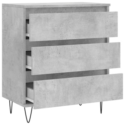 Senkki betoninharmaa 60x35x70 cm tekninen puu