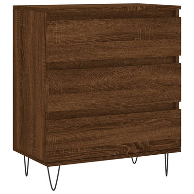 Senkki ruskea tammi 60x35x70 cm tekninen puu