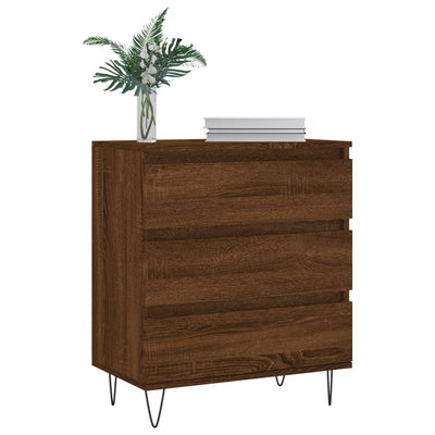 Senkki ruskea tammi 60x35x70 cm tekninen puu