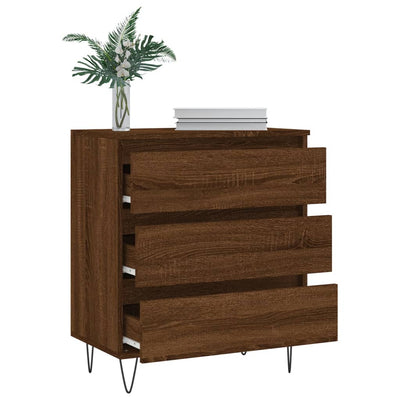 Senkki ruskea tammi 60x35x70 cm tekninen puu
