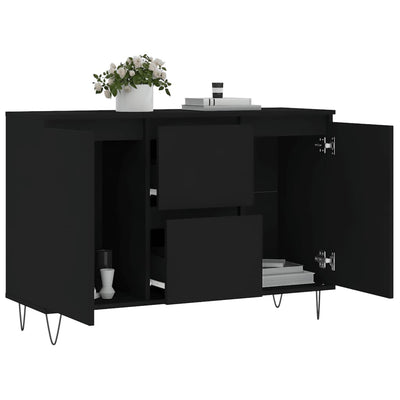 Senkki musta 104x35x70 cm tekninen puu