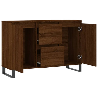 Senkki ruskea tammi 104x35x70 cm tekninen puu