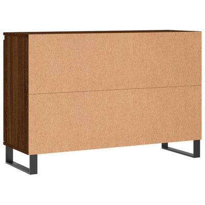 Senkki ruskea tammi 104x35x70 cm tekninen puu