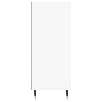 Kaappi valkoinen 57x35x90 cm tekninen puu