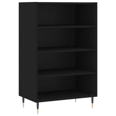 Kaappi musta 57x35x90 cm tekninen puu