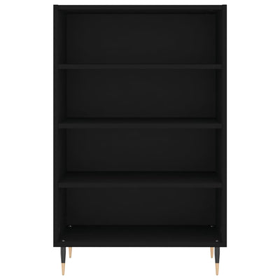 Kaappi musta 57x35x90 cm tekninen puu