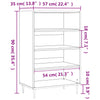 Kaappi musta 57x35x90 cm tekninen puu