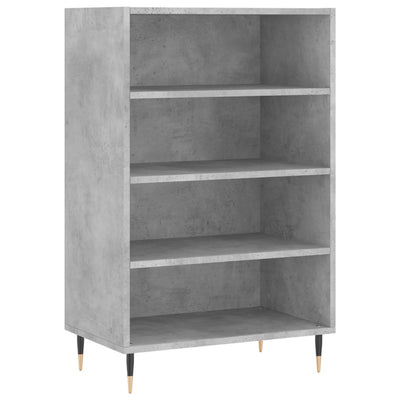 Kaappi betoninharmaa 57x35x90 cm tekninen puu