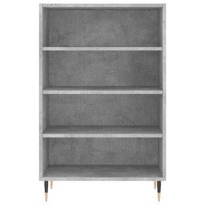 Kaappi betoninharmaa 57x35x90 cm tekninen puu