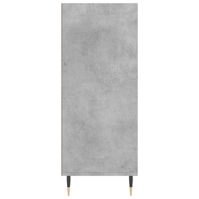 Kaappi betoninharmaa 57x35x90 cm tekninen puu