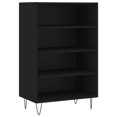 Kaappi musta 57x35x90 cm tekninen puu