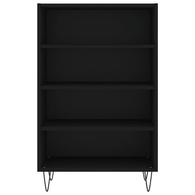 Kaappi musta 57x35x90 cm tekninen puu
