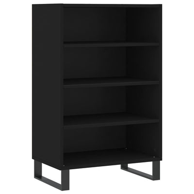 Kaappi musta 57x35x90 cm tekninen puu
