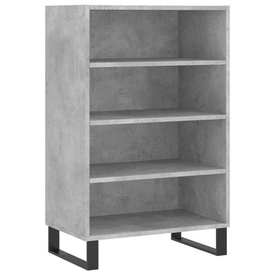 Kaappi betoninharmaa 57x35x90 cm tekninen puu