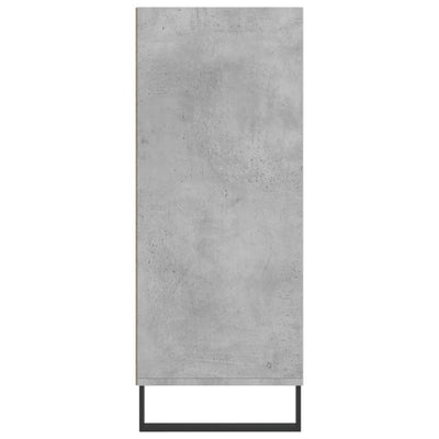 Kaappi betoninharmaa 57x35x90 cm tekninen puu