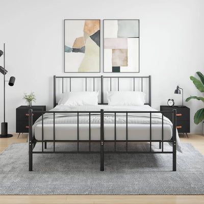 Musta yöpöydät Josiah 40x35x47,5cm (2 kpl puinen)