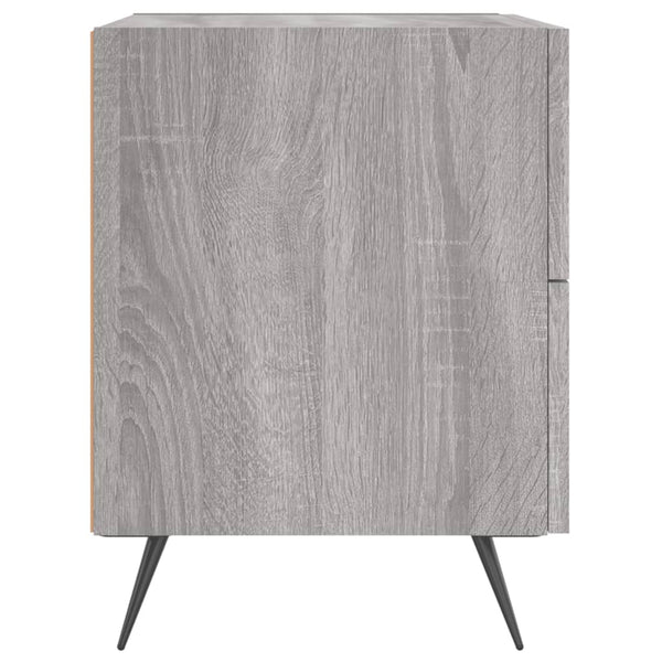 Yöpöytä harmaa Sonoma 40x35x47,5 cm tekninen puu