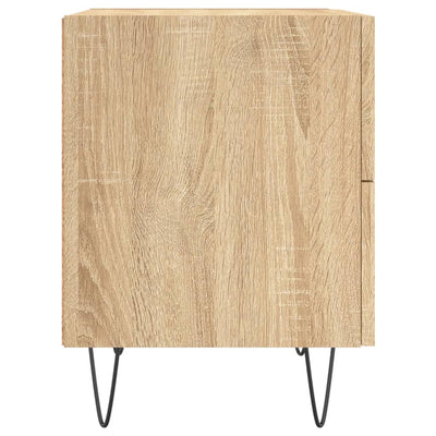 Yöpöydät 2 kpl Sonoma-tammi 40x35x47,5 cm tekninen puu