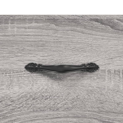 Yöpöydät 2 kpl harmaa Sonoma 40x35x47,5 cm tekninen puu