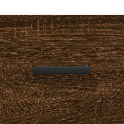 Yöpöydät 2 kpl ruskea tammi 40x35x47,5 cm tekninen puu