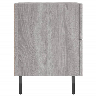 Yöpöydät 2 kpl harmaa Sonoma 40x35x47,5 cm tekninen puu