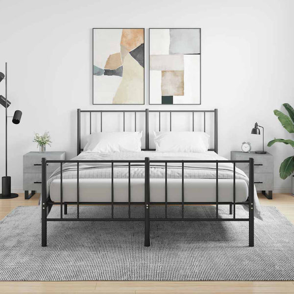 Yöpöydät 2 kpl betoninharmaa 40x35x47,5 cm tekninen puu