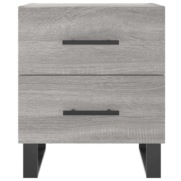 Harmaat yöpöydät 2 kpl, Sonoma, mitat 40x35x47,5 cm, materiaali tekninen puu