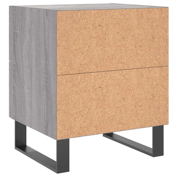 Harmaat yöpöydät 2 kpl, Sonoma, mitat 40x35x47,5 cm, materiaali tekninen puu