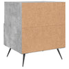 Yöpöydät 2 kpl betoninharmaa 40x35x47,5 cm tekninen puu