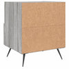 Yöpöydät 2 kpl harmaa Sonoma 40x35x47,5 cm tekninen puu