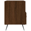 Yöpöydät 2 kpl ruskea tammi 40x35x47,5 cm tekninen puu