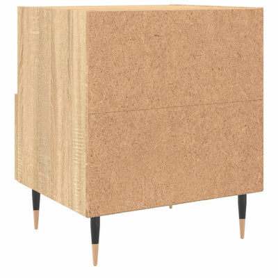 Yöpöydät 2 kpl Sonoma-tammi 40x35x47,5 cm tekninen puu